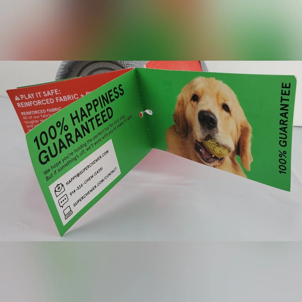 Bark BarkBox Super Chewer Tomutto Soup 50+ lbs Dog Toy Fetch Squeak Size L - NEW
